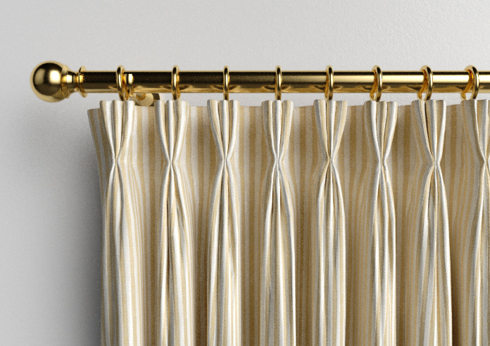 Emily Bond Oscar Stripe, Gold - Made to Measure Curtains - Image 11